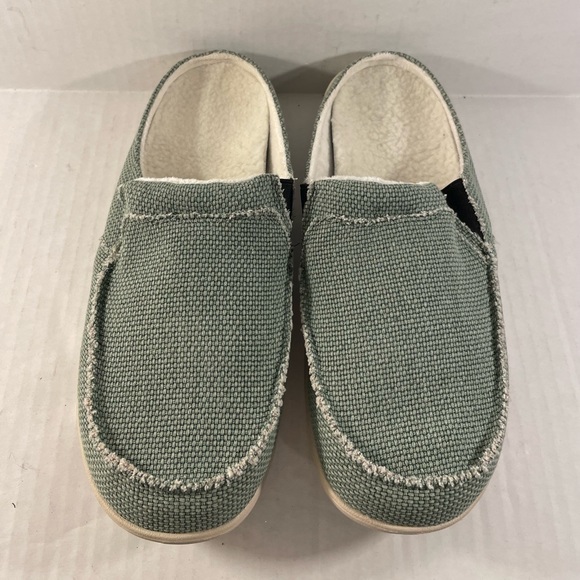 ADAX Men's Green Plantar Fasciitis Orthotic Slippers with Arch Support, Size 9 - Picture 2 of 5